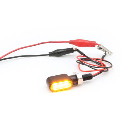 Smoked Lens Low Profile 12V LED Turn Signals (Black)