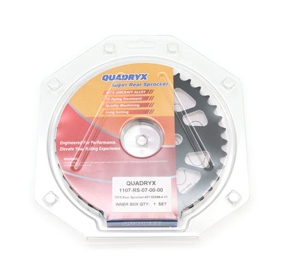 Mini Pro 7075 Lightweight 40T Rear Sprocket - KLX110 - V1 Black