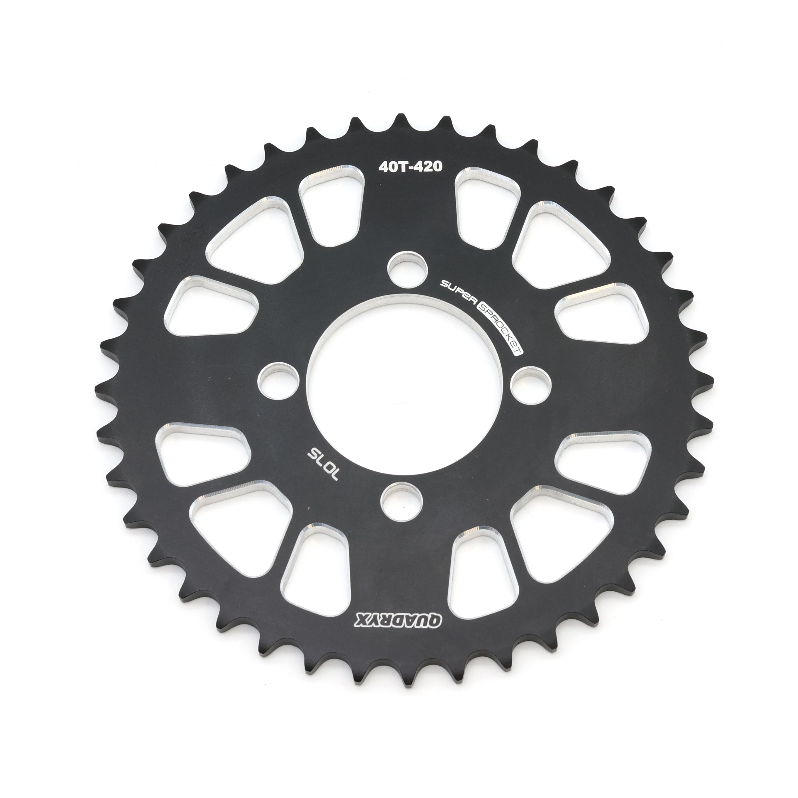 Mini Pro 7075 Lightweight 40T Rear Sprocket - KLX110 - V1 Black