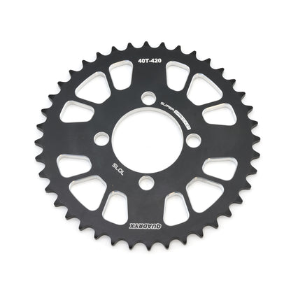 Mini Pro 7075 Lightweight 40T Rear Sprocket - KLX110 - V1 Black