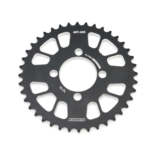 Mini Pro 7075 Lightweight 40T Rear Sprocket - KLX110 - V1 Black
