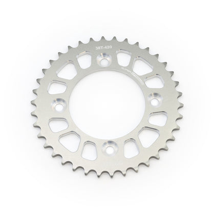 Mini Pro 7075 Lightweight 38T Rear Sprocket - CRF110F - V1 Silver