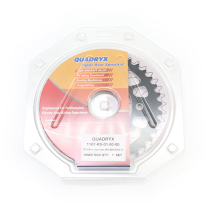 Mini Pro 7075 Lightweight 38T Rear Sprocket - CRF110F - V1 Black