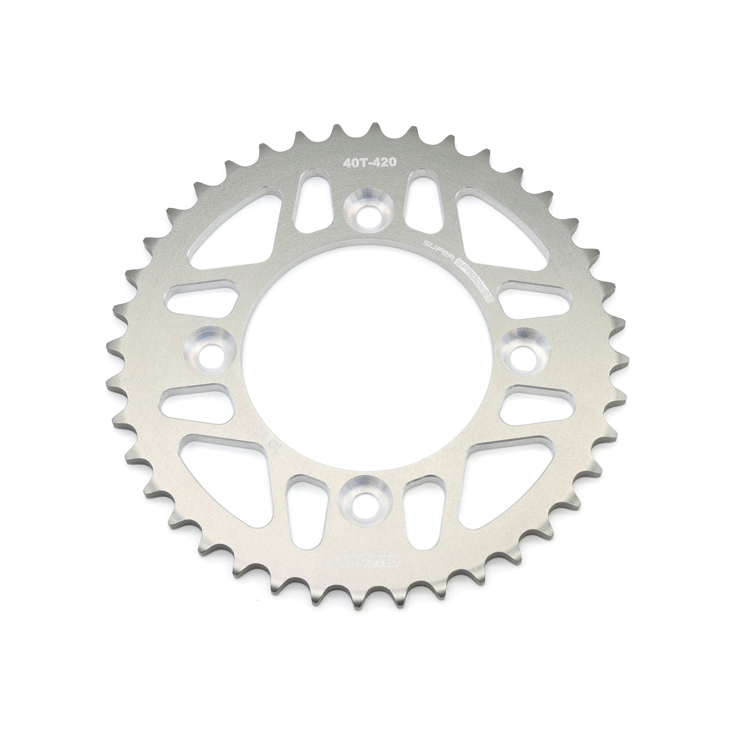 Mini Pro 7075 Lightweight 40T Rear Sprocket - CRF110F - V2 Silver