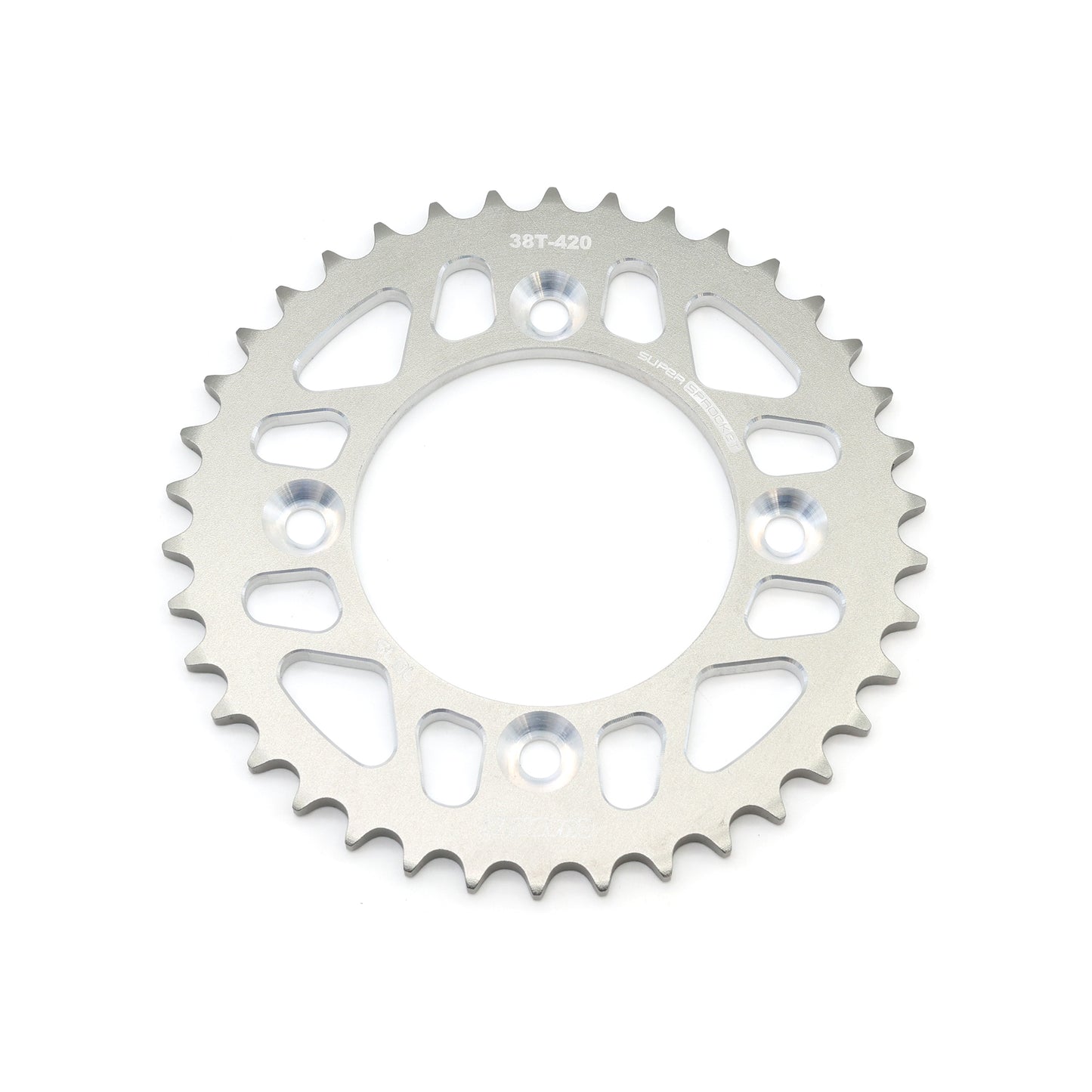 Mini Pro 7075 Lightweight 38T Rear Sprocket - CRF110F - V2 Silver