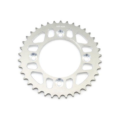 Mini Pro 7075 Lightweight 38T Rear Sprocket - CRF110F - V2 Silver