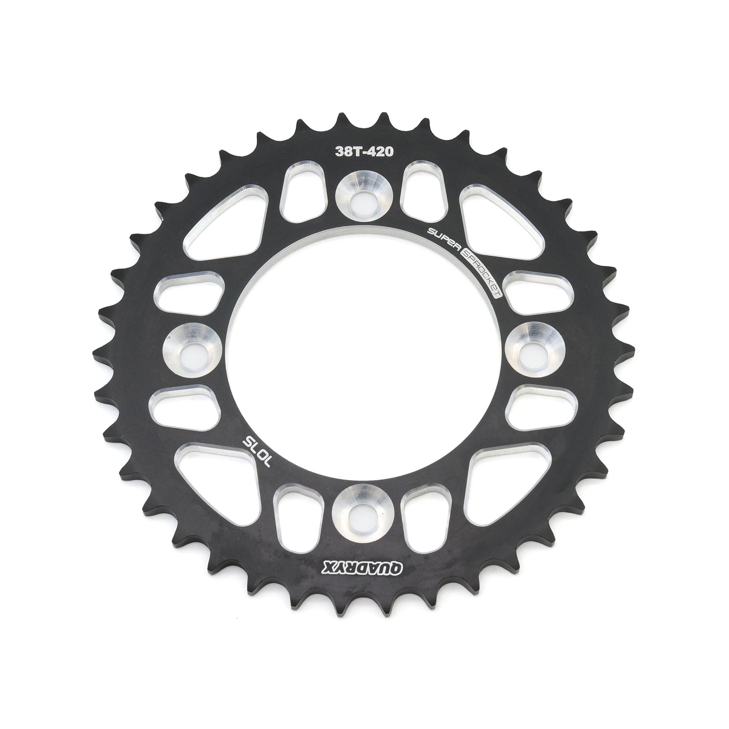 Mini Pro 7075 Lightweight 38T Rear Sprocket - CRF110F - V2 Black