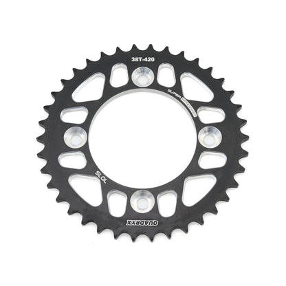 Mini Pro 7075 Lightweight 38T Rear Sprocket - CRF110F - V2 Black