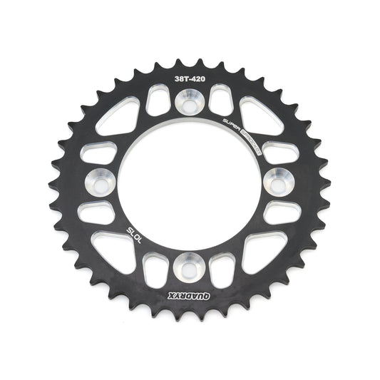 Mini Pro 7075 Lightweight 38T Rear Sprocket - CRF110F - V2 Black
