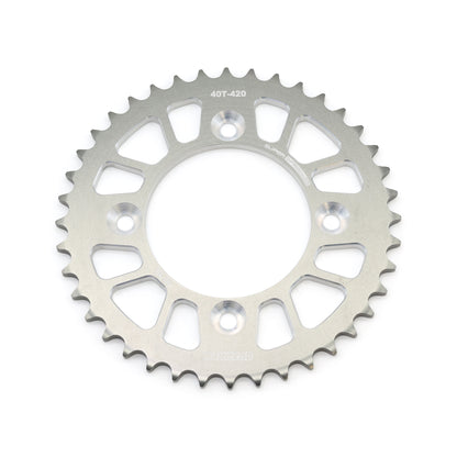 Mini Pro 7075 Lightweight 40T Rear Sprocket - CRF110F - V1 Silver