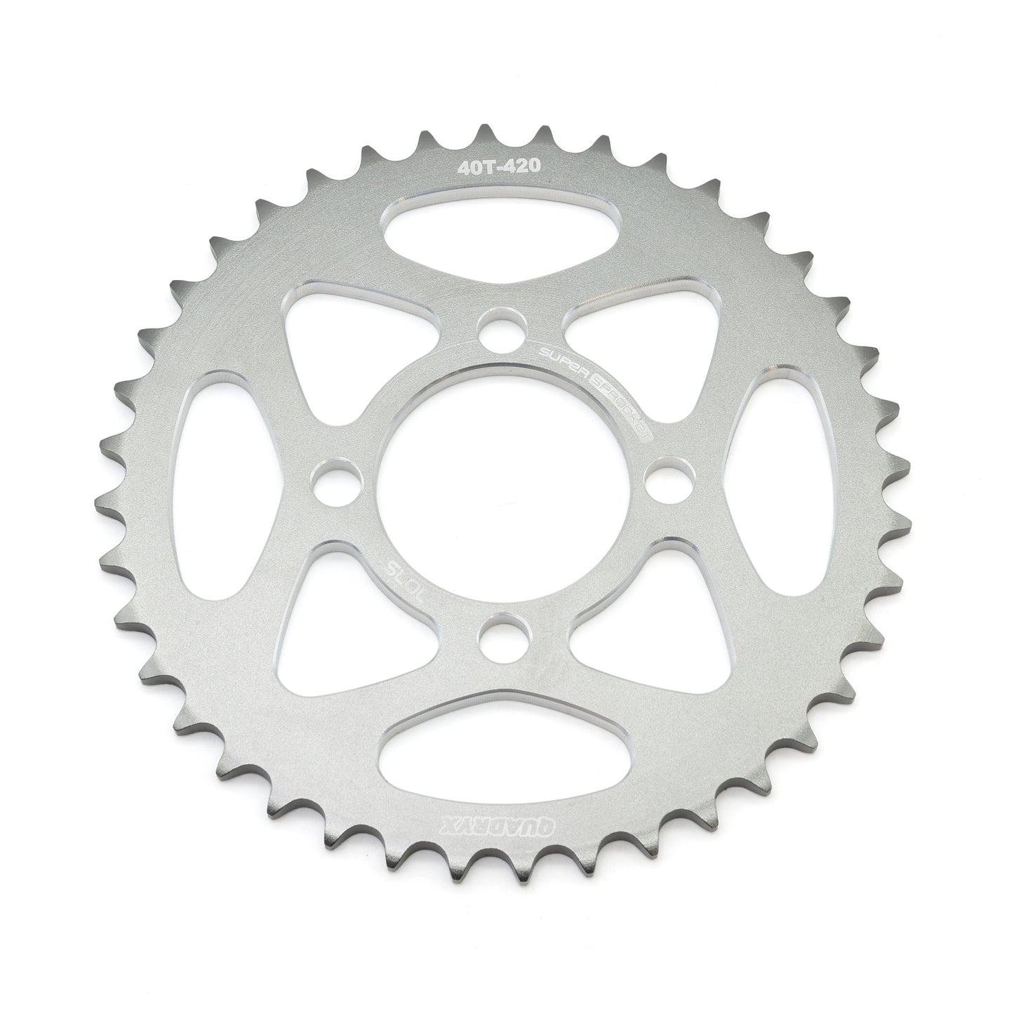 Mini Pro 7075 Lightweight 40T Rear Sprocket - KLX110 - V2 Silver