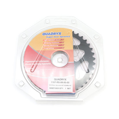 Mini Pro 7075 Lightweight 40T Rear Sprocket - KLX110 - V2 Black