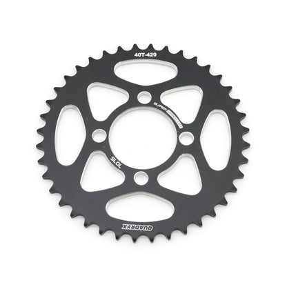 Mini Pro 7075 Lightweight 40T Rear Sprocket - KLX110 - V2 Black