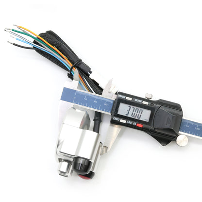Kepspeed Pro Billet CNC Lighting Control Switch Assembly for 7/8" Handlebars (Silver)