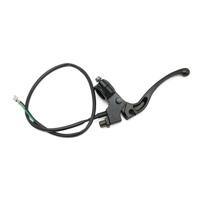 7/8" Right Side Drum Brake Lever with Brake Light Switch (Black)