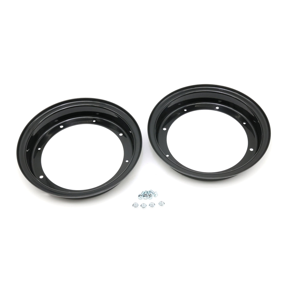 Set of 2 - CT70 10" X 3" Gloss Black 2 Piece Rims