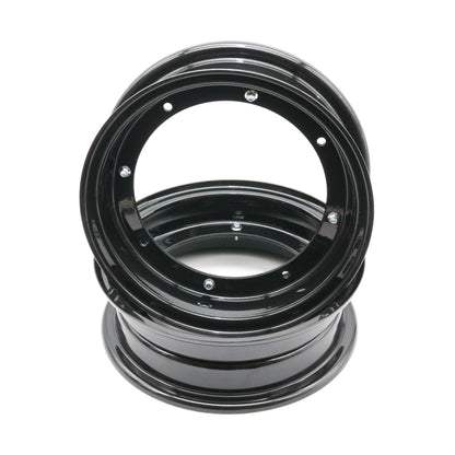 Set of 2 - CT70 10" X 3" Gloss Black 2 Piece Rims