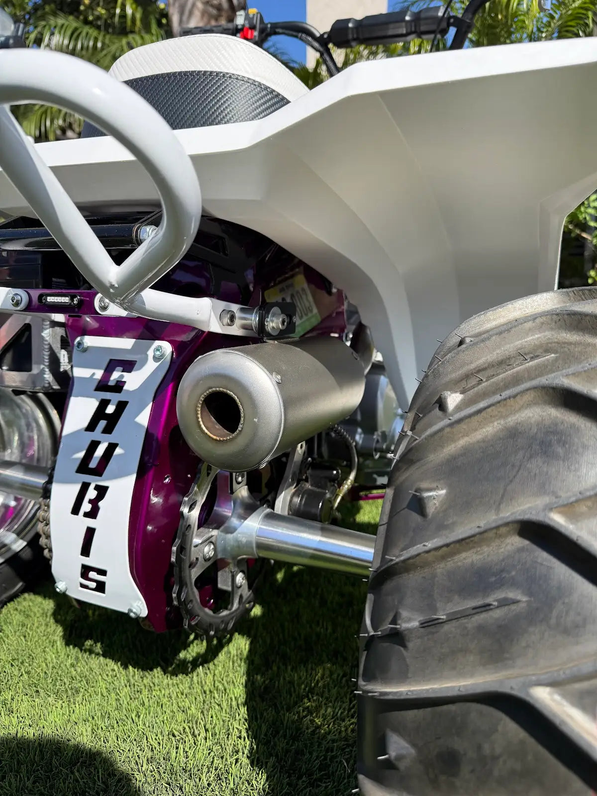 ATC70 / TRX70 Stainless Steel Up High Flow HD Exhaust