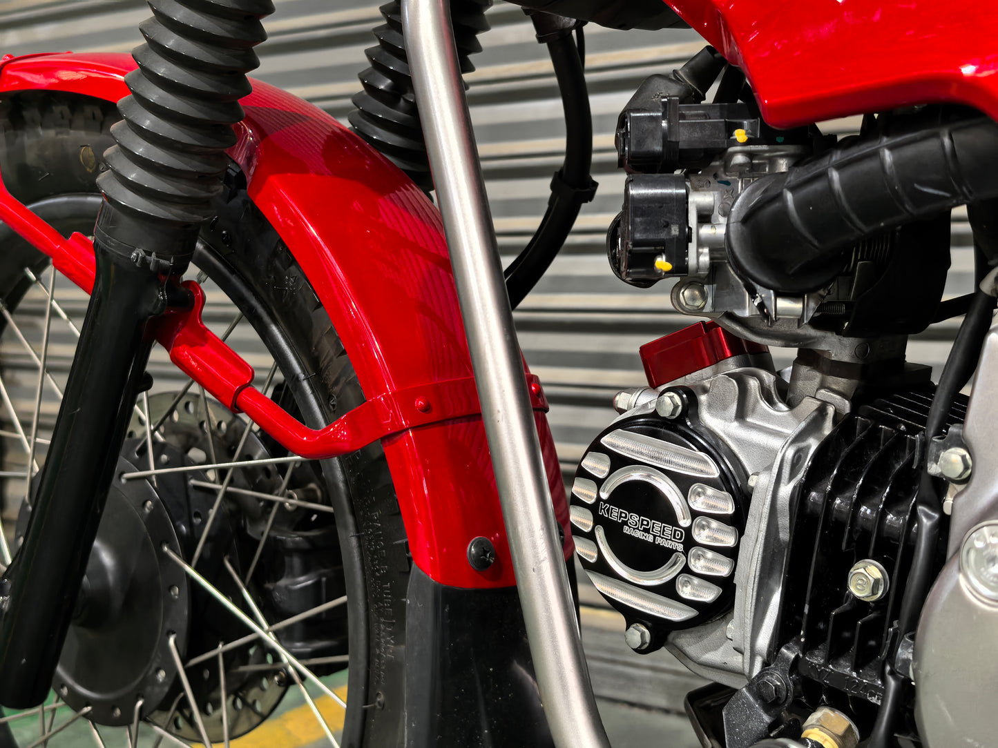Honda Trail 125 (CT125) CNC Billet Aluminum Engine Head Side Cover (Black)