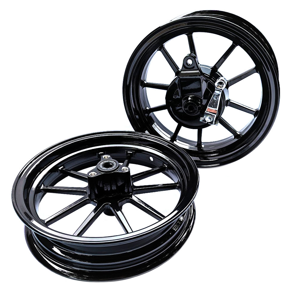 CT70 Integrated Hub 12 Inch Staggered Wheel Set (Black)