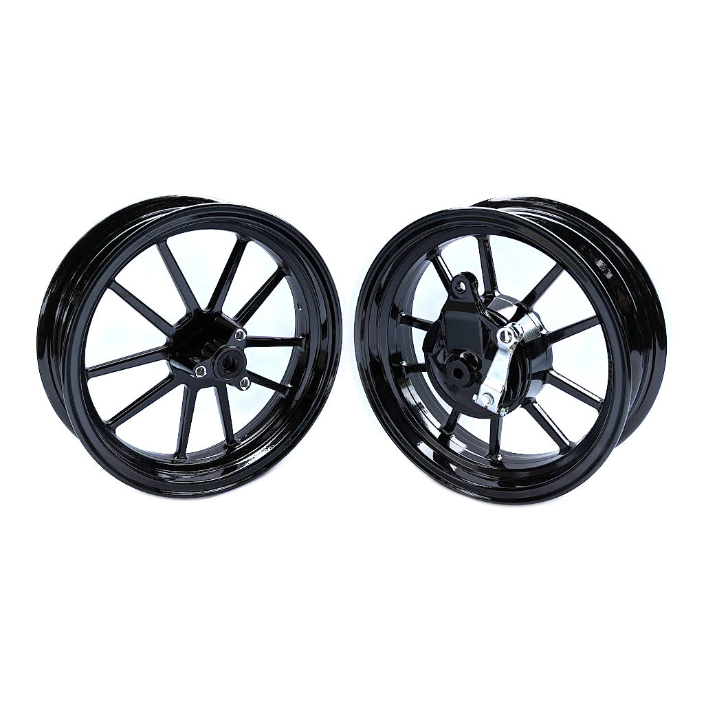 CT70 Integrated Hub 12 Inch Staggered Wheel Set (Black)