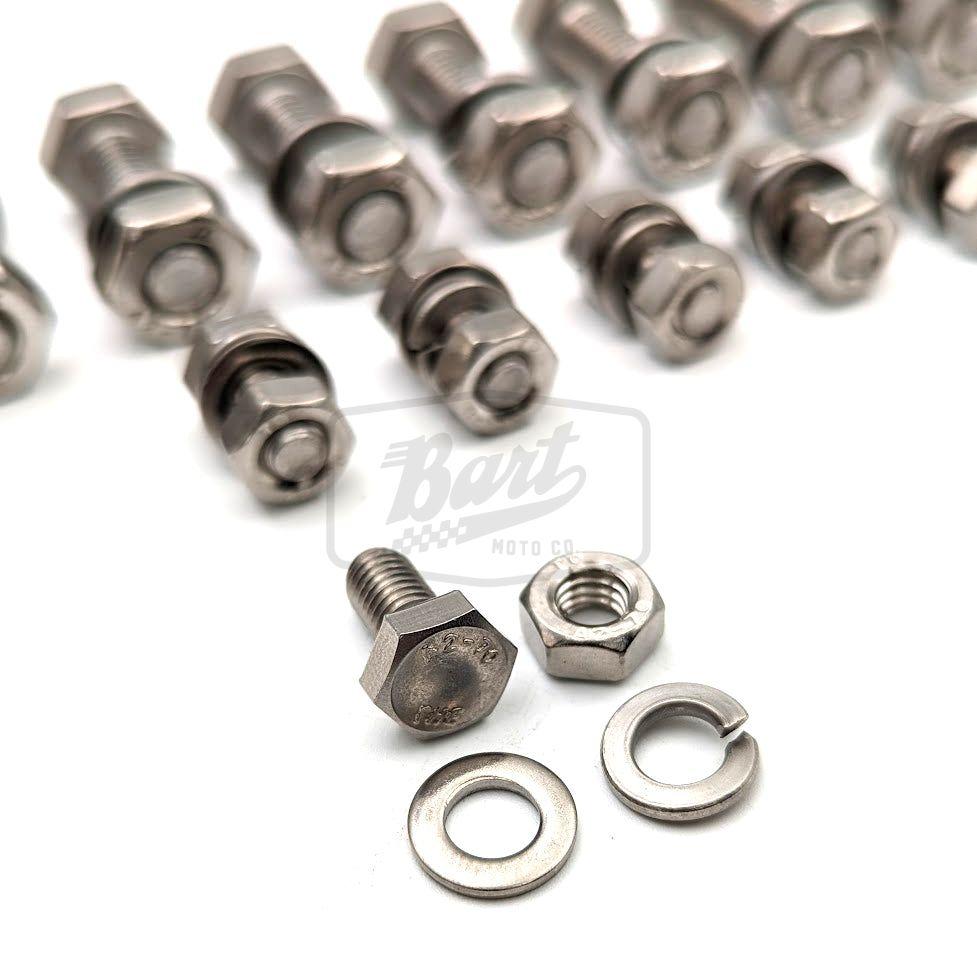 CT70 Stainless Steel Front & Rear Rim and Hub Wheel Hardware Bolt Set