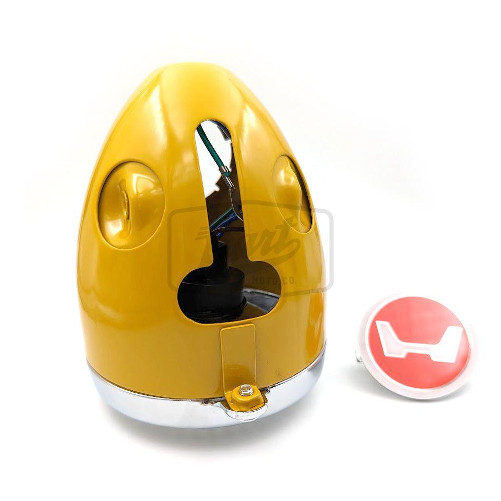 Reproduction Z50 K0-K2 Mexican Yellow Headlight Bucket Assembly