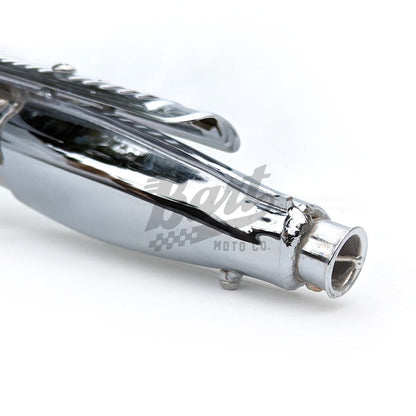 CT70 70cc K0 Style Replica Chrome Exhaust