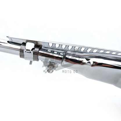 CT70 70cc K0 Style Replica Chrome Exhaust