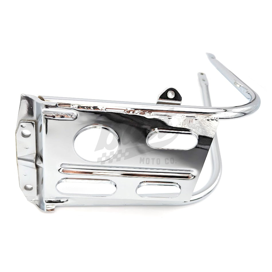 Reproduction CT70 K0-1978 Chrome Engine Guard Skid Plate & Spark Plug Guard (Restoration Quality)