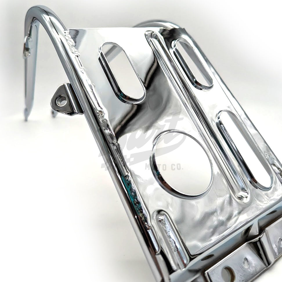 Reproduction CT70 K0-1978 Chrome Engine Guard Skid Plate & Spark Plug Guard (Restoration Quality)