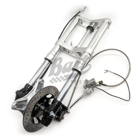 Adjustable CT70 Silver Inverted Fork with Disc V2 Front End Kit