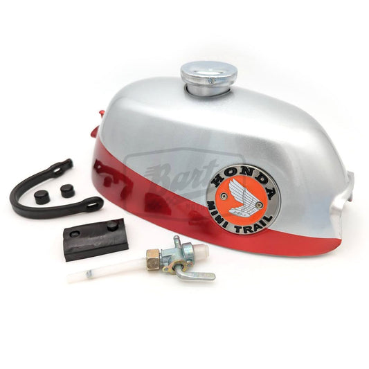 Reproduction Z50 K0-K1 1968-1970 Gas Fuel Tank Full Kit (Silver / Red)