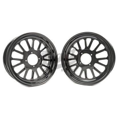 Set of 2 - Z-Type 12" X 2.75" 16 Spoke 1 Piece Rim (Black)