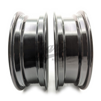 Set of 2 - Z-Type 12" X 3.5" 16 Spoke 1 Piece Rim (Black)