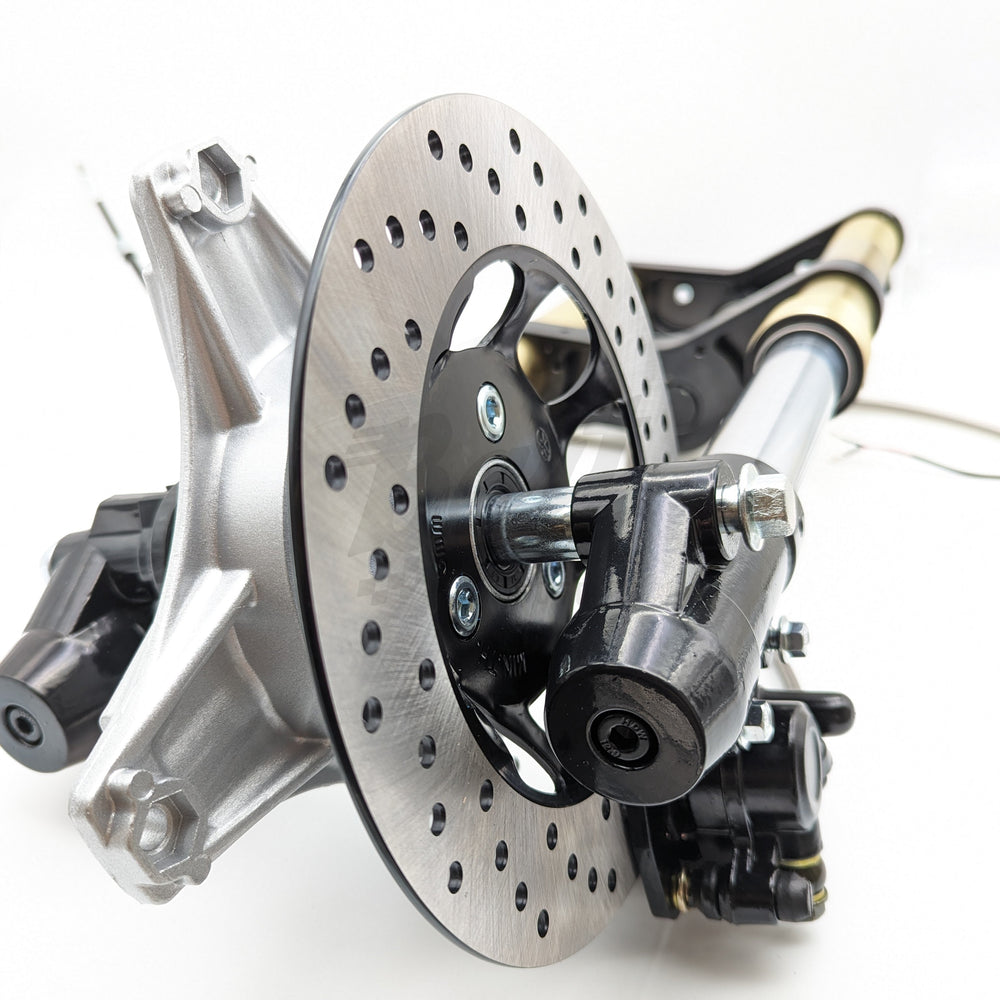 Adjustable CT70 Black & Gold Inverted Fork with Disc V2 Front End Kit
