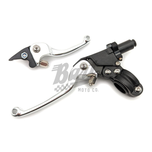 Performance Clutch & Shorty Hydraulic Brake Lever Set (Silver / Black)