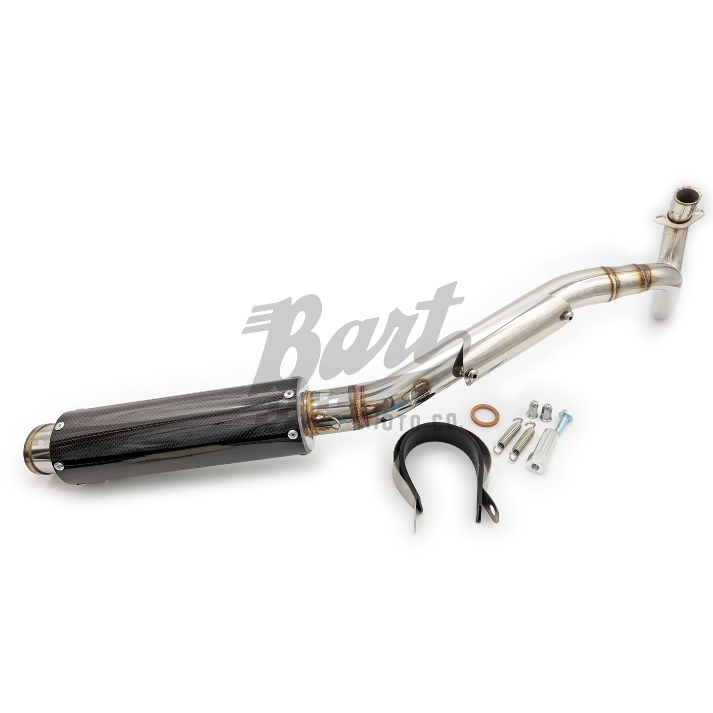 CT70 Stainless High Carbon Fiber Exhaust