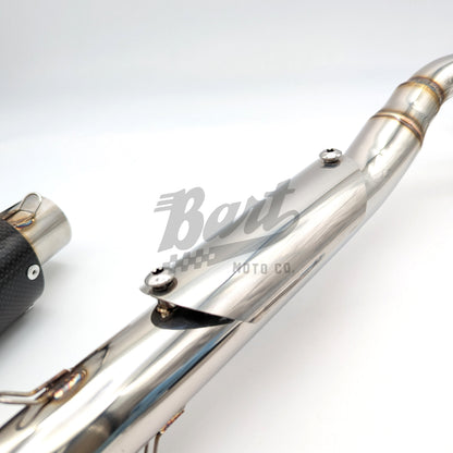CT70 Stainless High Carbon Fiber Exhaust