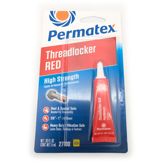 Permatex 271 Threadlocker - Red - High Strength - 0.2 U.S. fl oz.