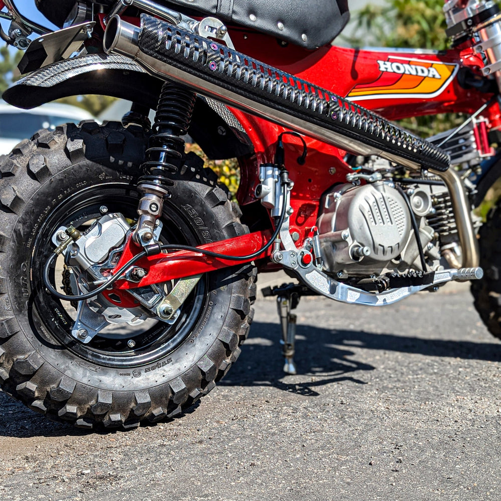 CT70 Blackout Rear Disc Brake Conversion