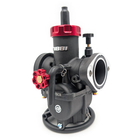 Nibbi PE26FL Flanged 26mm Carburetor (Black & Red)