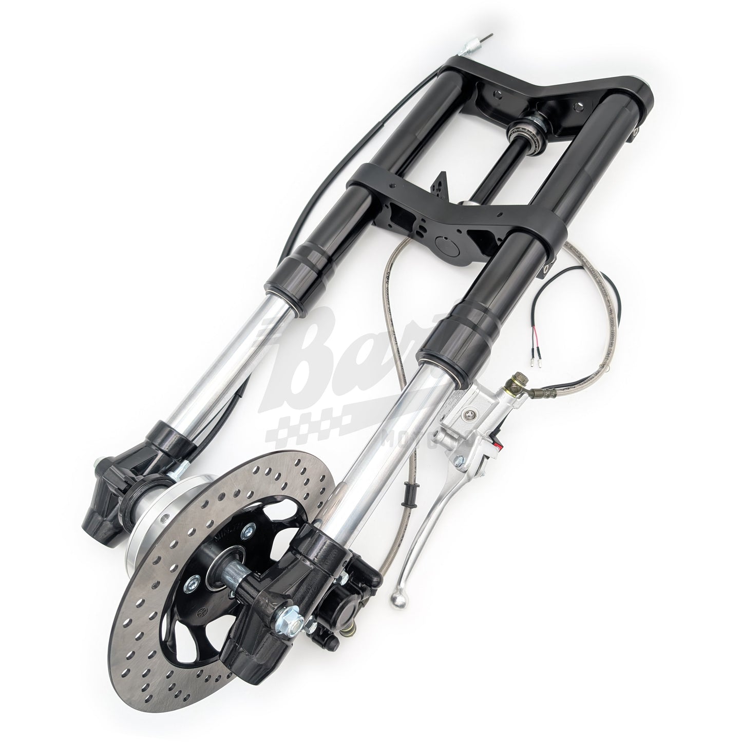 Adjustable Z50 Blackout Inverted Fork with Disc V2 Front End Kit (600mm Length)