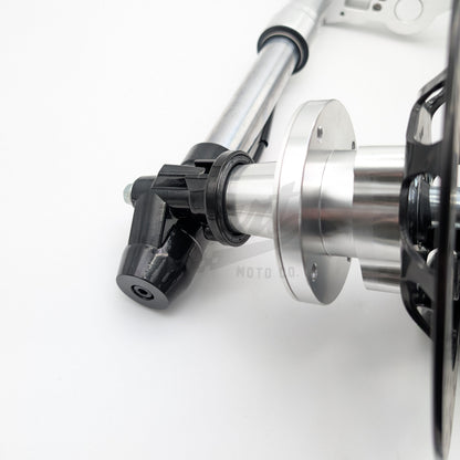 Adjustable Z50 Silver Inverted Fork with Disc V2 Front End Kit (600mm Length)