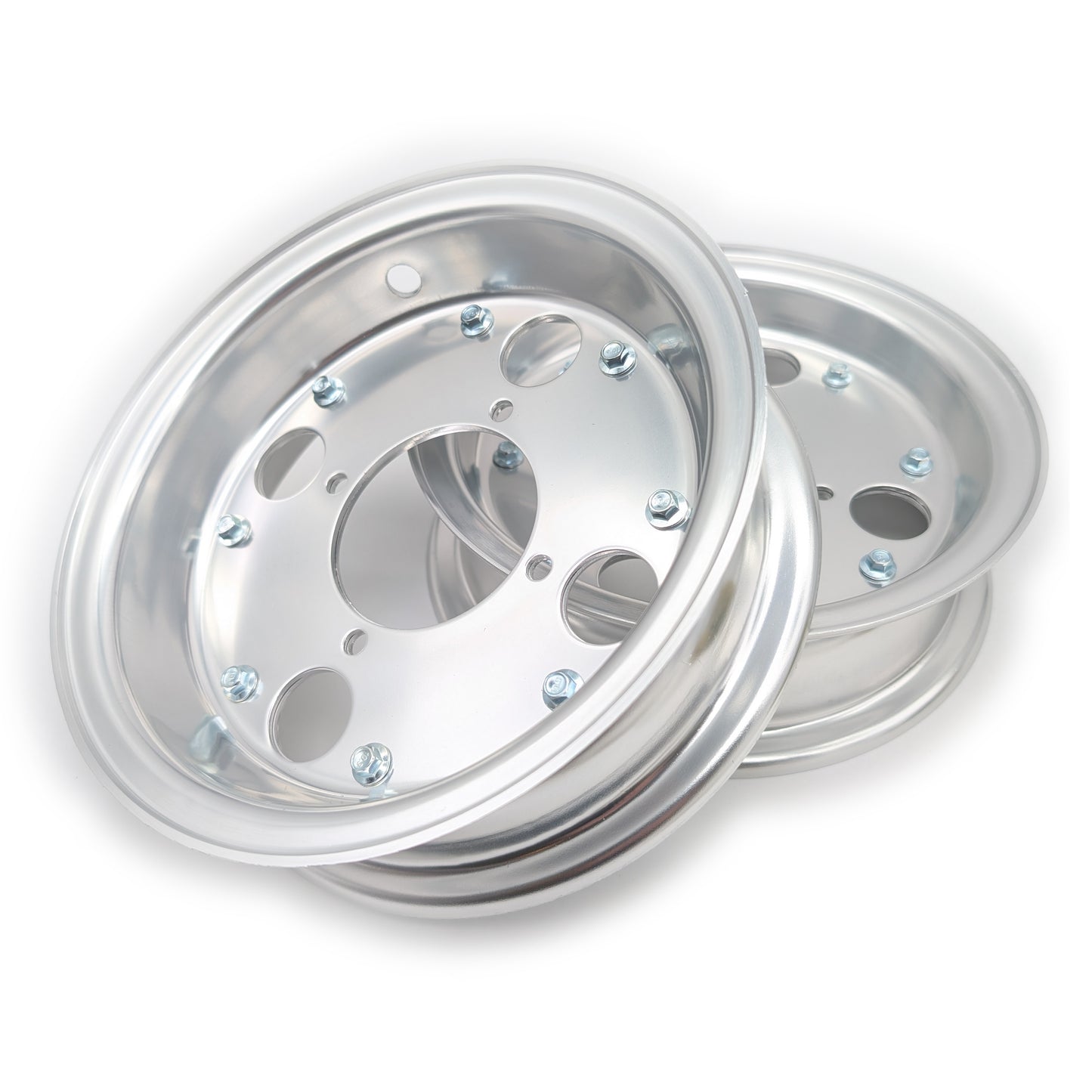 Z50 8" X 2.5" Hole Style Aluminum 2 Piece Rim Set