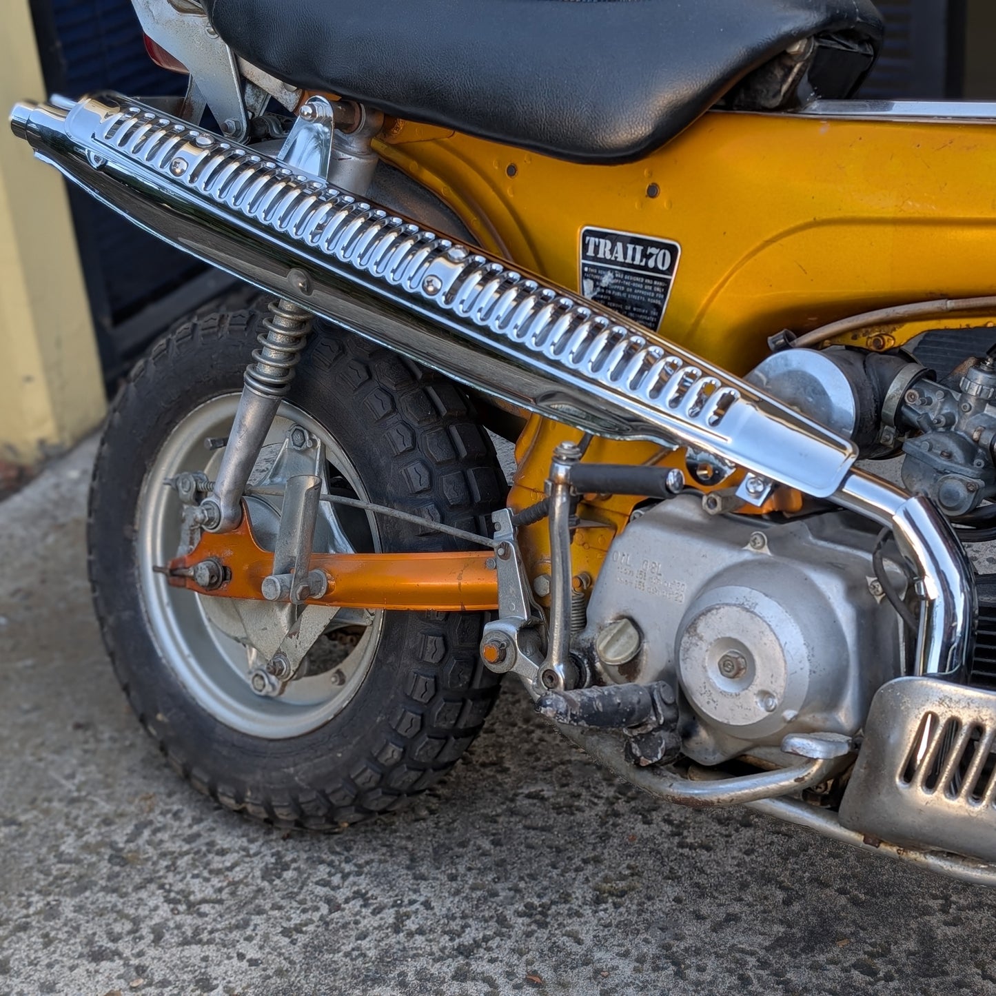 CT70 70cc K0 Style Replica Chrome Exhaust