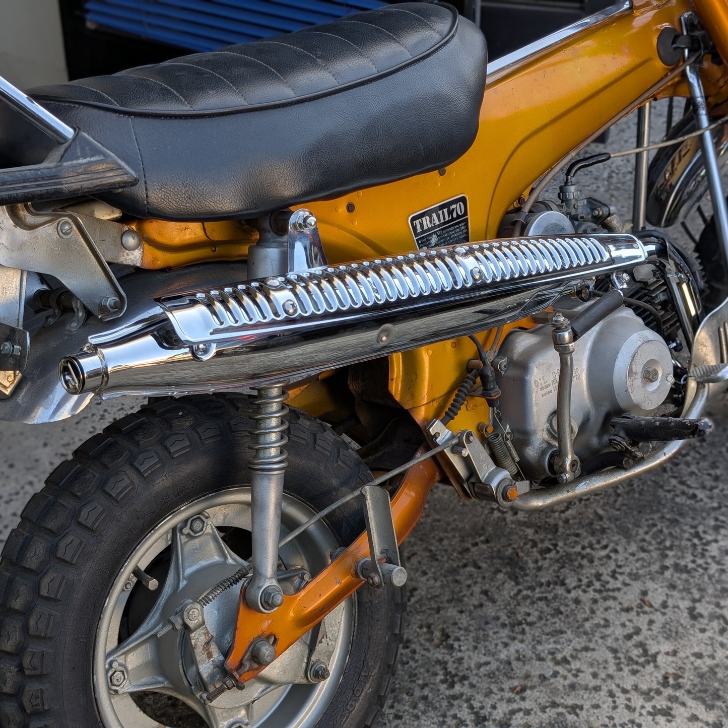 CT70 70cc K0 Style Replica Chrome Exhaust