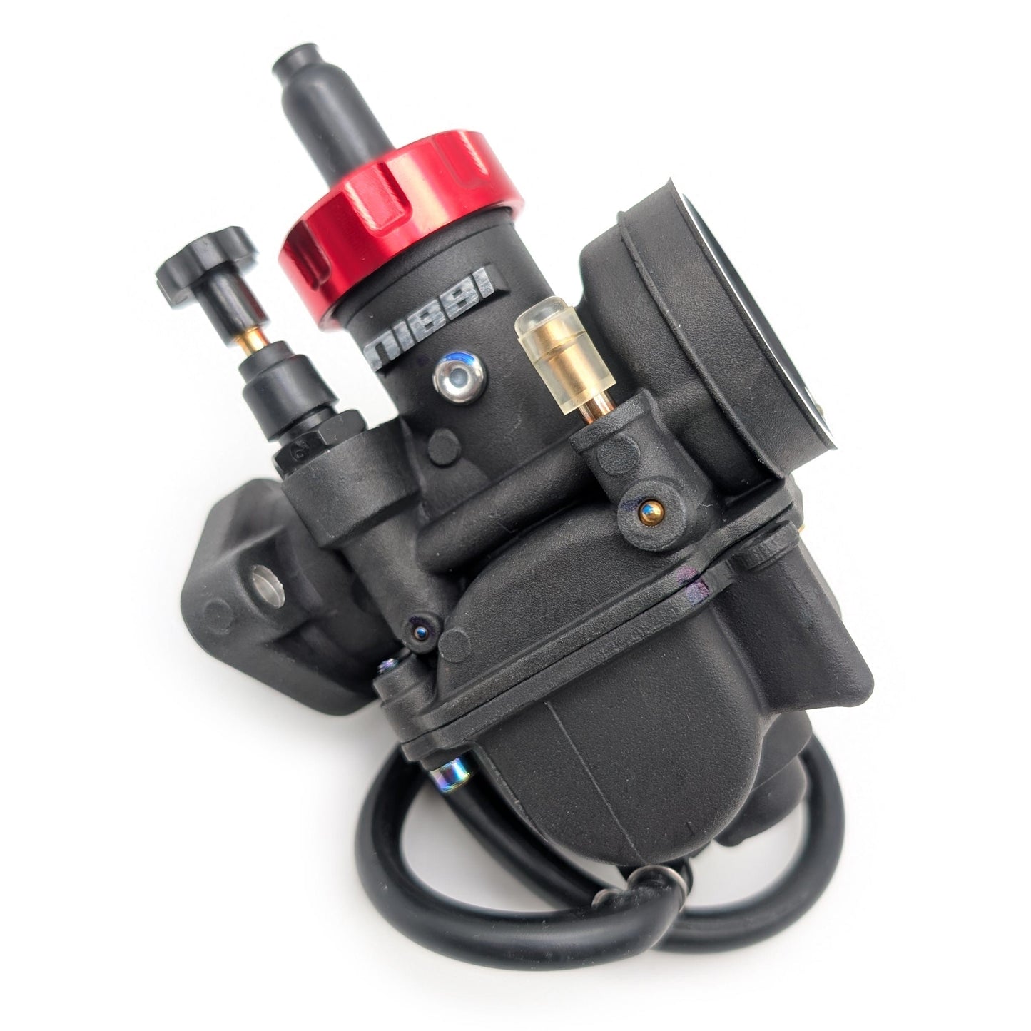 Nibbi PE24FL Flanged 24mm Carburetor (Black & Red)