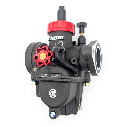 Nibbi PE22FL Flanged 22mm Carburetor (Black & Red)