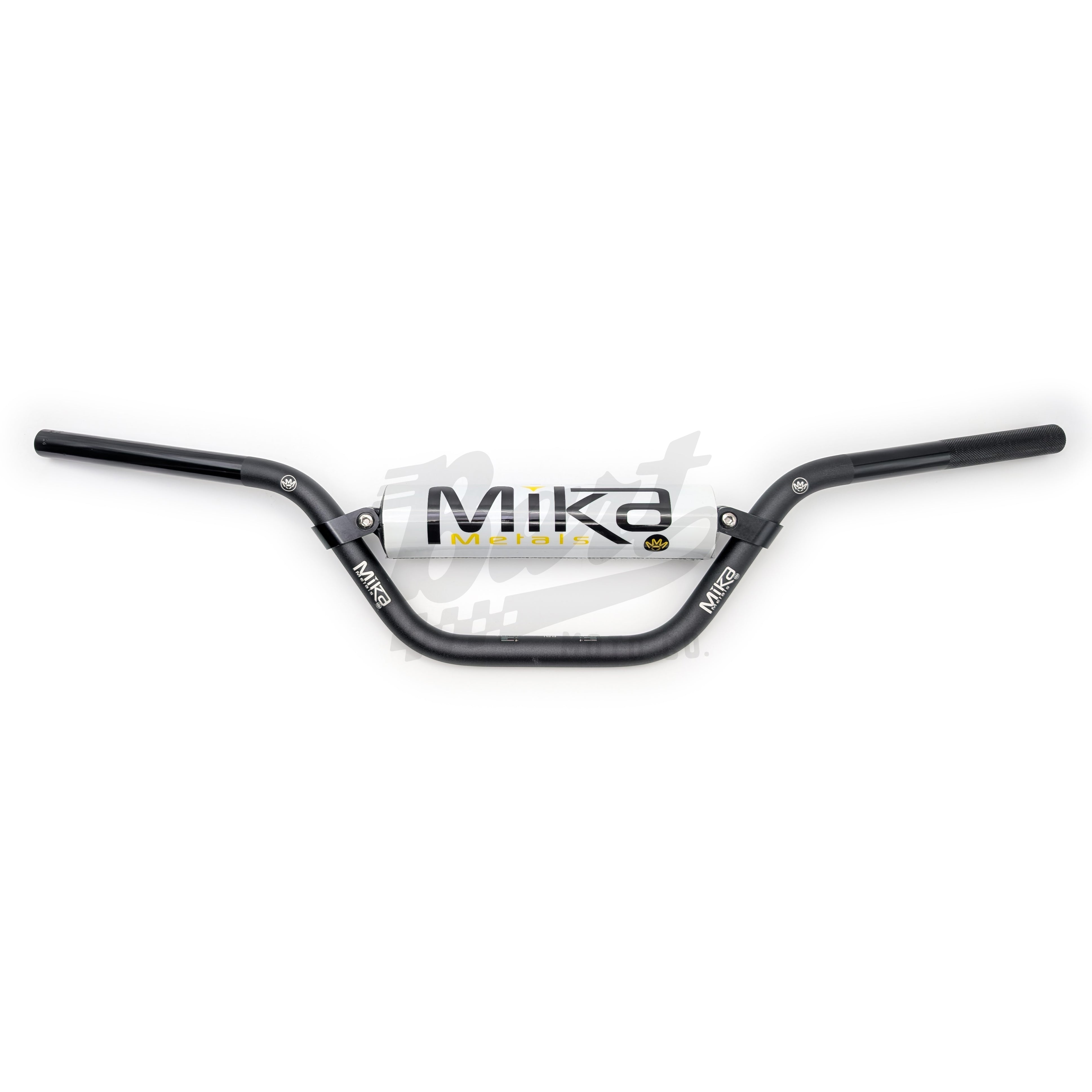 Tbparts Honda CT70 KO ATC70 Z50 BMX Style Handlebars In White With Silver Triple Clamp Set